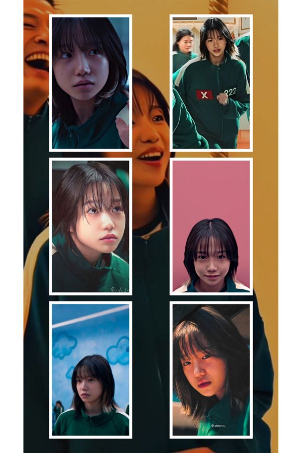 DERİND-8Pcs Sticker Set - Squid Game Player 222 Jun Hee - Yu-Ri for Player 1