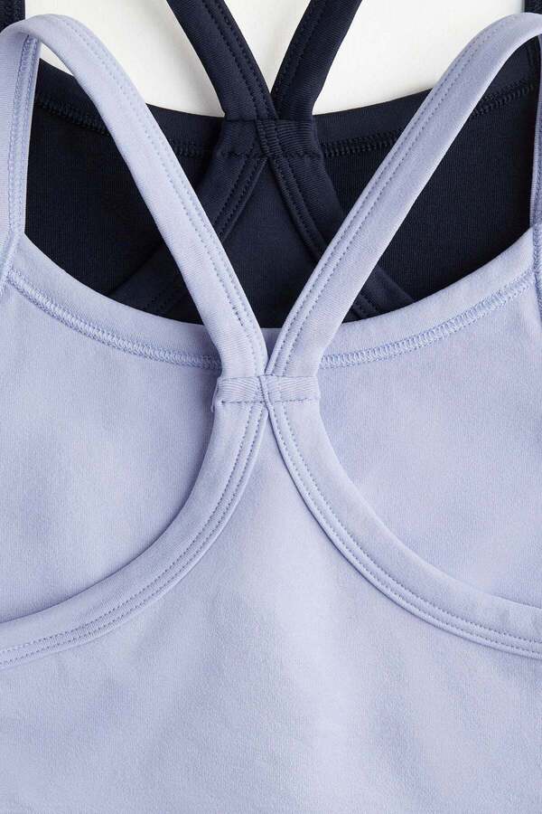 H&M-2-pack DryMove™ Seamless Sports tops 1