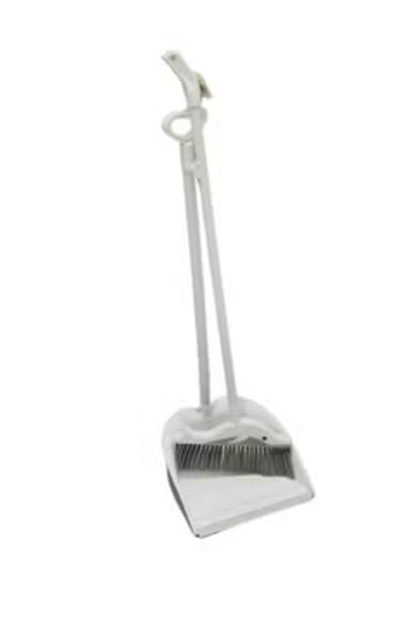 Generic-Cleaning Broom for Indoor Floor, with Dustpan to Contain Trash and Long Broom stick for easy use 1
