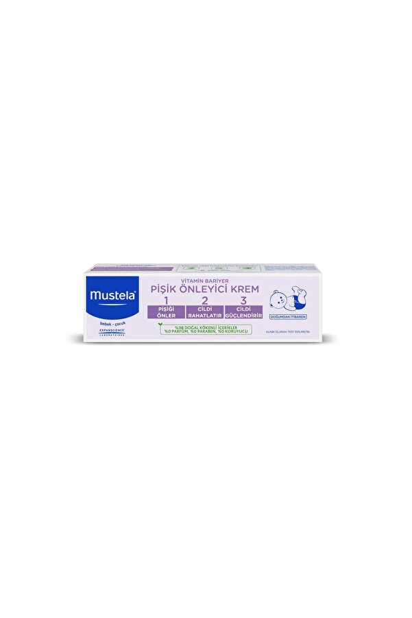 Mustela Vitamin Barrier Cream 1.2.3 Pişik Kremi 50 ml