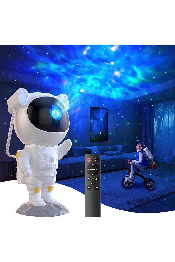 AWH-Star Projector Galaxy Light – Astronaut Night Light with Nebula Starry Sky, Remote & Timer 1