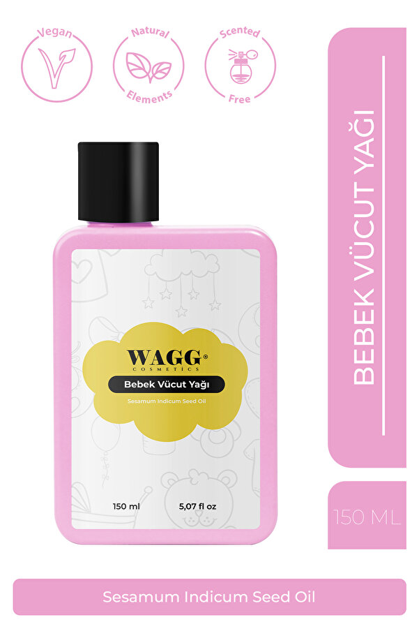 WAGG Cosmetics Organik Bebek Vücut yağı 150ML