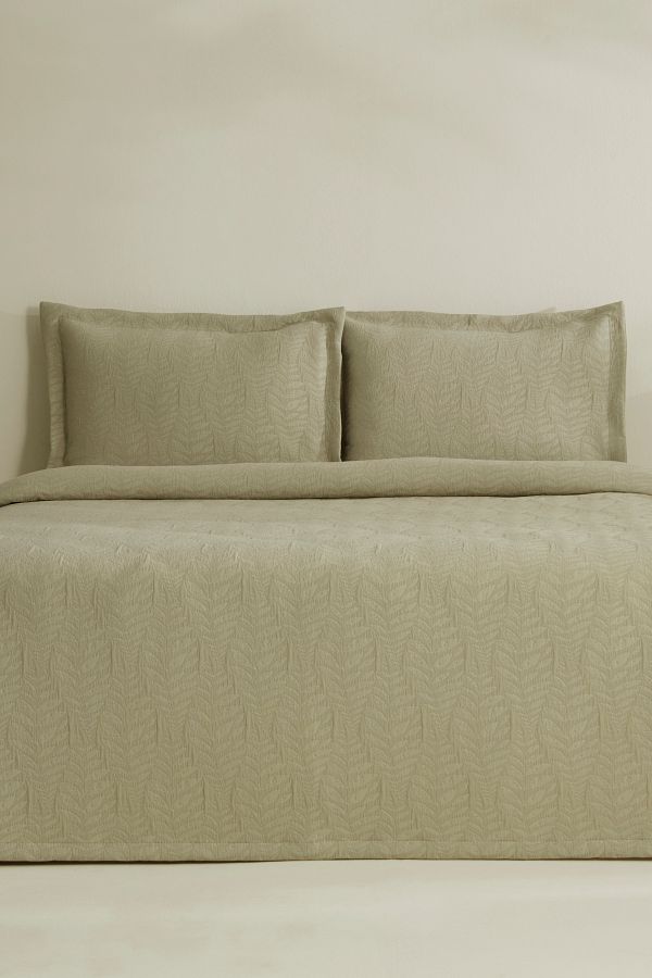 Karaca Home-Serenity Double Bedspread Set Sage 1