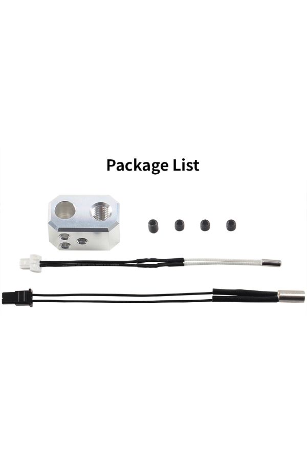 Choice-1 Set For Prusa I3 Mk4 Thermistor Heater Cartridge 24v 40w Thermometer Line Heating Block Kit Nozzle 1