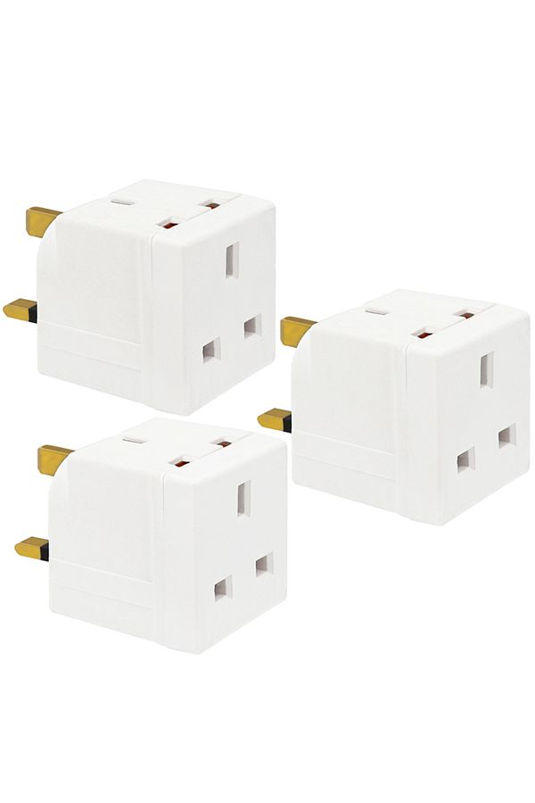 Choice-2 Way Double Plug Adaptor - Multi Plugs Extension Sockets Adapter - UK 3 Pin Socket Extensions 25... 1