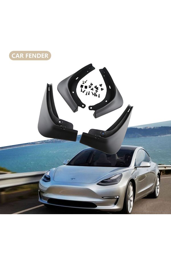 Choice-4Pcs/set Mud Flaps Splash Guards For Tesla Model 3 2016-2021 2022 2023+ Front Rear Wheel Mudguard... 1