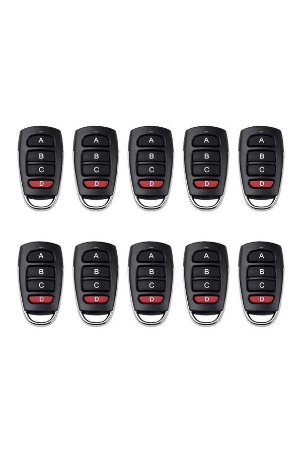 Choice-10pcs Abcd 5/10pcs Wireless Rf 433mhz Remote Control Copy Code Garage Door Gate Duplicator 433 Mhz K 1