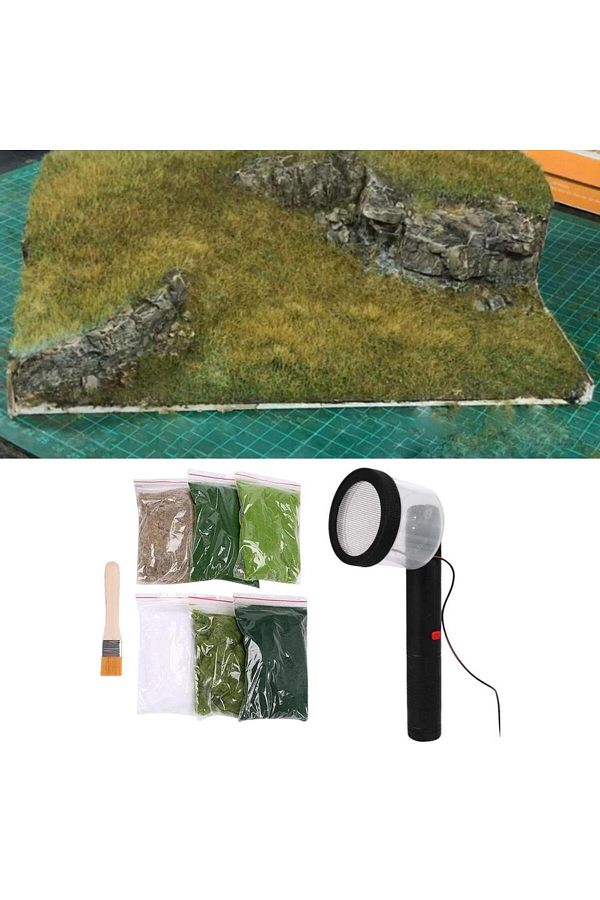 Choice-Static Grass Applicator for Landscaping with 6 Bags Static Grass Planting Grass Machine Flocking ... 1