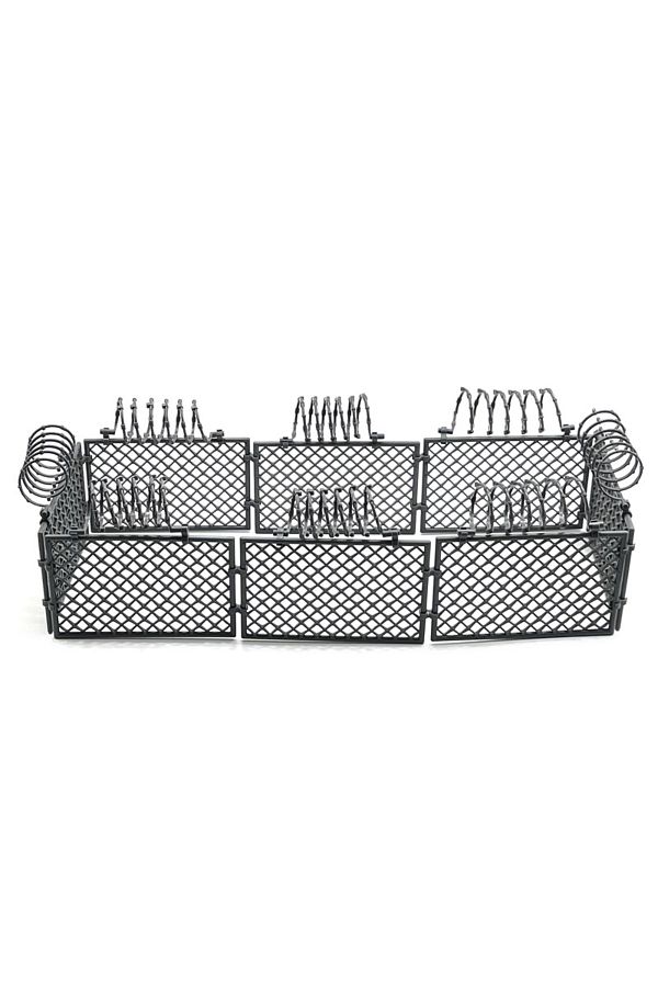 Choice-Light Grey Building Blocks Moc Building Blocks Protective Mesh Wire Mesh Spring Military Fence War S 1
