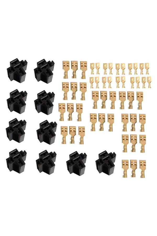 Choice-10x 5 Pin Automotive Relay Socket Connector Holders 80A Replacement Parts High Quality Relay Case... 1