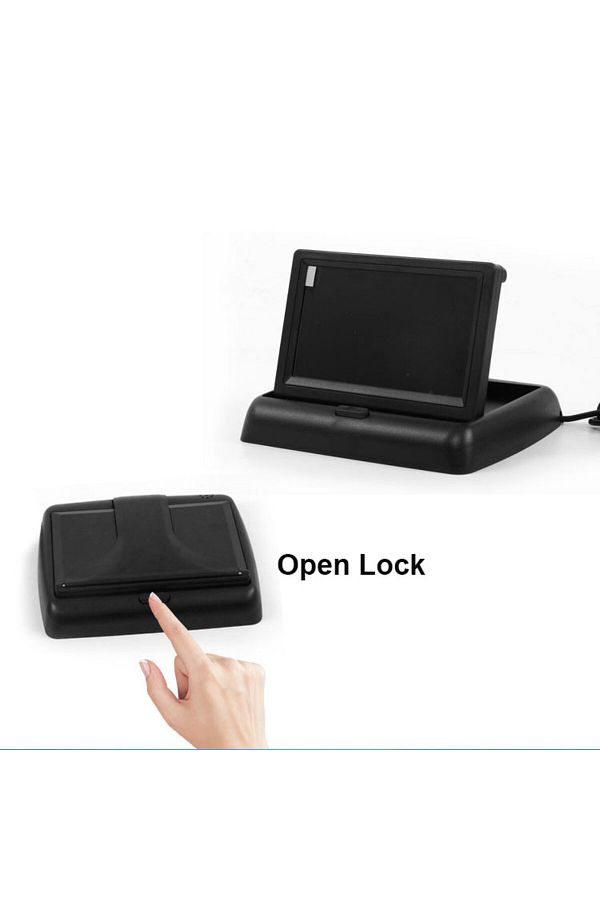 17 ODEGREE-4.3inch Car Monitor Display Foldable Color Tft Lcd 4.3 Inch Mirror Hd Screen For Rear View Camera B 1