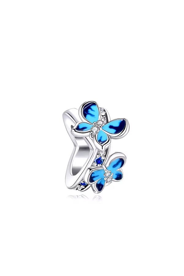 Fubena-Blue Butterfly Ring Charm 1