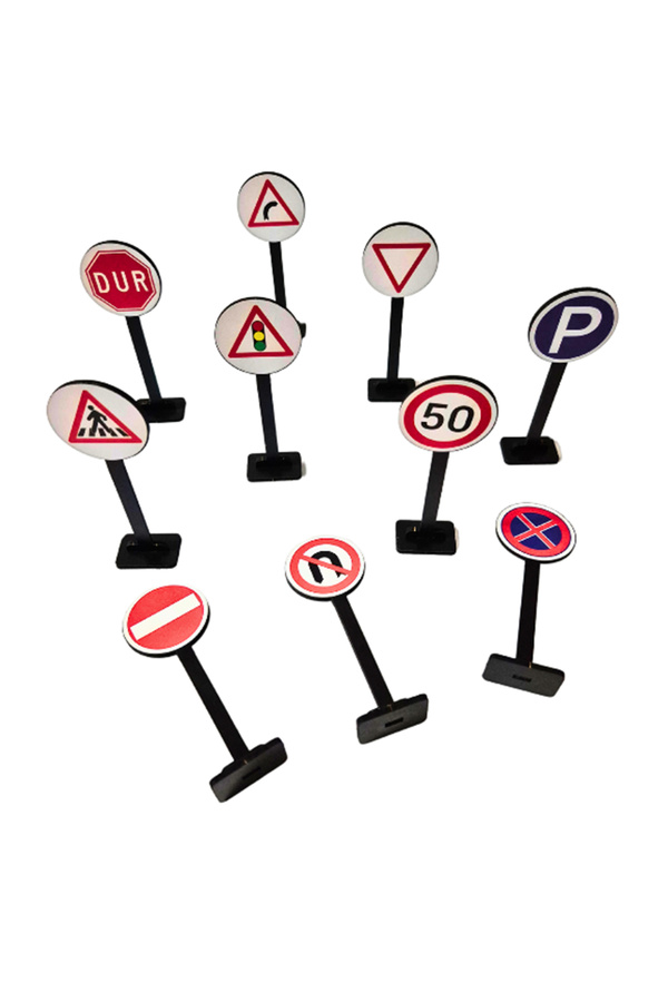 kalides Trafik Işaretleri, Trafik Levhaları, Eğitici Ahşap Oyuncak