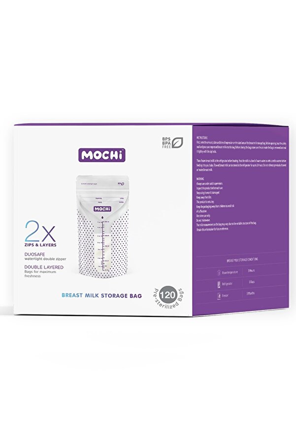 Mochi Anne Sütü Saklama Poşeti 120 Adet