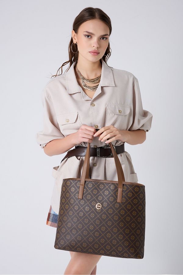 Fossil-Кафява дамска чанта за през рамо 05FO25Y5036 1