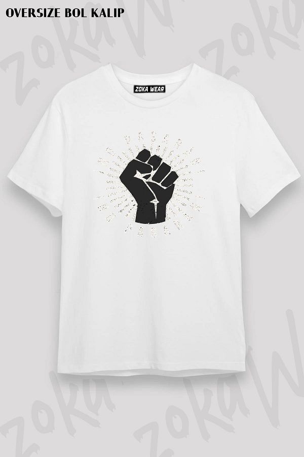 ZOKAWEAR-Unisex Oversize Mold No Pasaran (Vintage Distressed Design Printed Tshirt 1