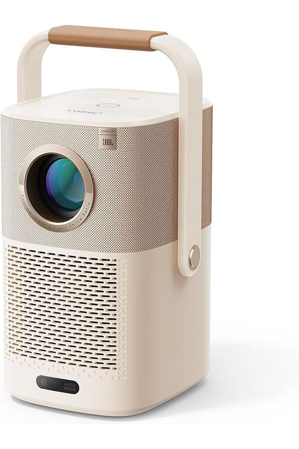 YABER-جهاز عرض محمول (بطارية مدمجة)، ومكبرات صوت JBL، ودونجل USB للتلفزيون بنظام Android، ويدعم Alexa وNFC 1