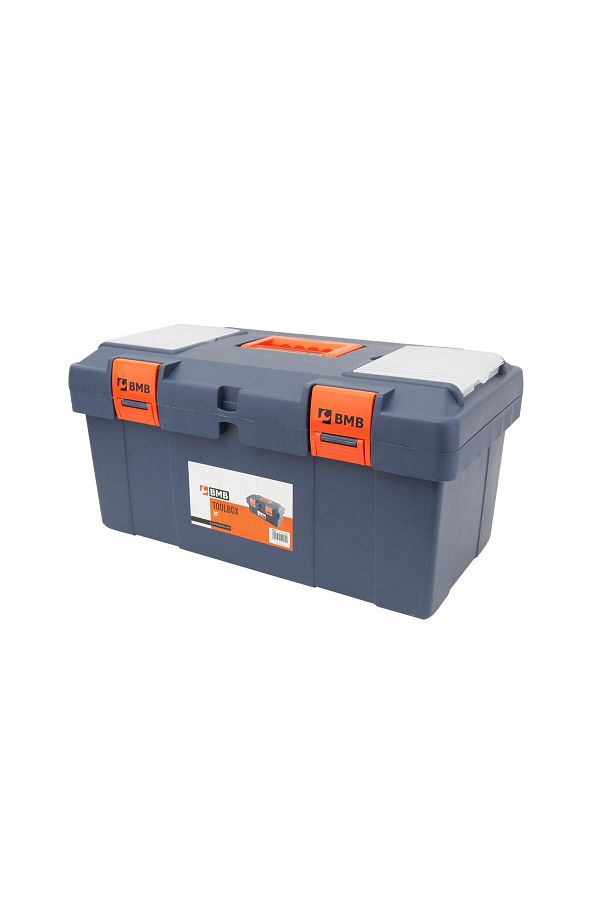 Lawazim-BMB TOOLS Plastic Toolbox 18 Inch|Easy Access Tool Box Multiple Compartments Lid|Tool Box with Tray 1