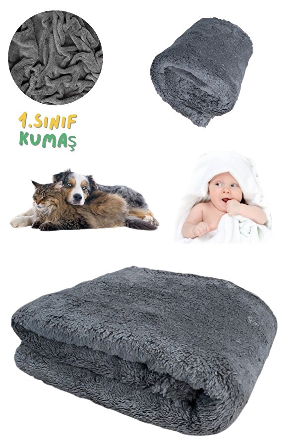 Armashine Peluş Kedi Köpek Bebek Battaniyesi - Evcil Hayvan İçin Yumuşak Battaniye 1.Sınıf