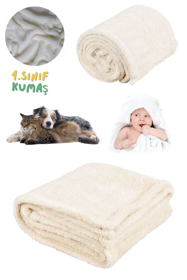 Armashine Peluş Kedi Köpek Bebek Battaniyesi - Evcil Hayvan İçin Yumuşak Battaniye 1.Sınıf