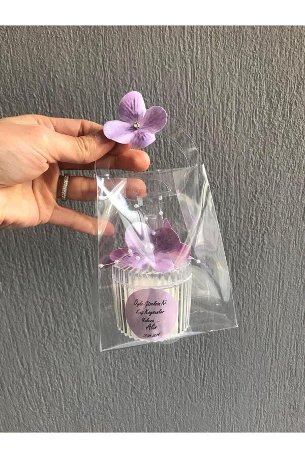 ALAZ TASARIM HOBİ 25 Adet Hediyelik Mum, Nikah Şekeri, Doğum, Sünnet, Düğün Nişan Söz, Kına, Mevlüt, Doğum Günü