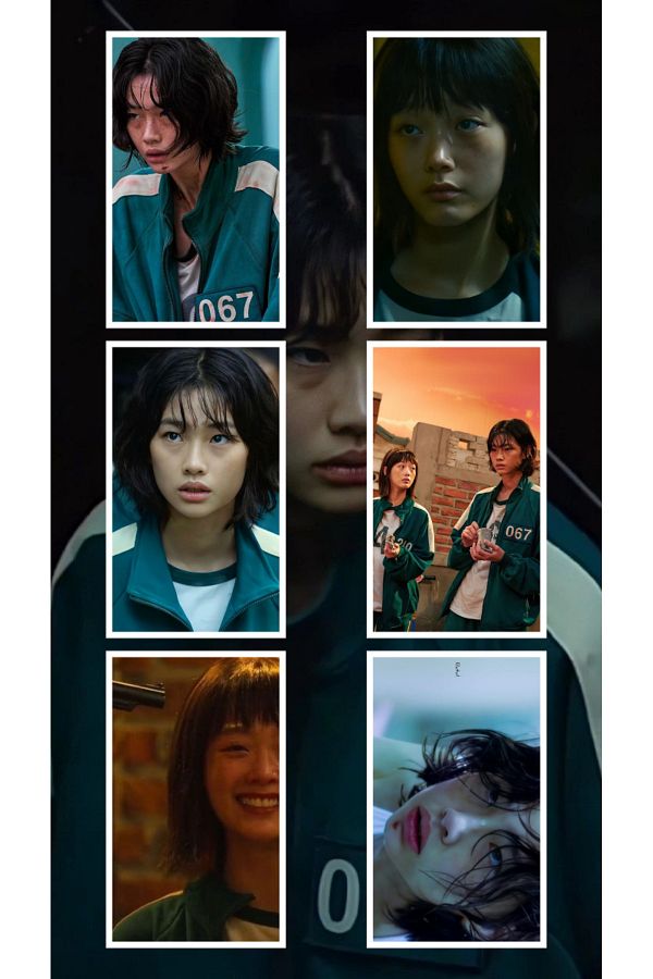 Kopisan-Squid Game S1 Player 067 - Kang Sae-Byeok and Ji-Yeong Player 240 8Pcs Mixed Sticker Set 1