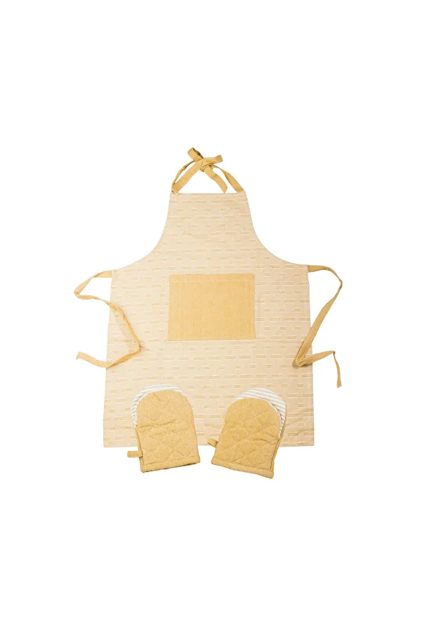 Orange Bed & Bath-Kitchen Set | 100% cotton kitchen set 3 pieces - beige 1