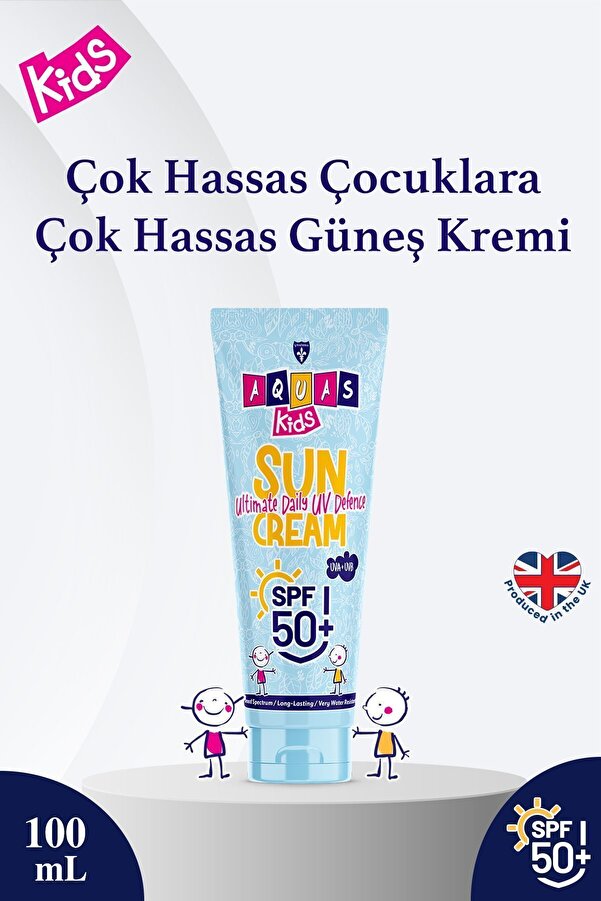 Aquas Kids Spf 50 Sun Cream Çocuk Güneş Kremi