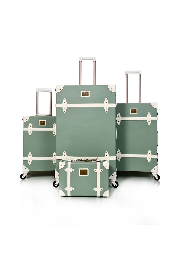 MORANO-Classic Leather Bلكامل Moraraino 4 Pieces of شنط Travel Squat-Including the Lap and Lock Security 1