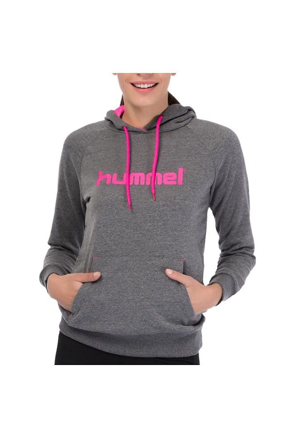 hummel-Bethilda Women's Gray Hooded Sweatshirt 1