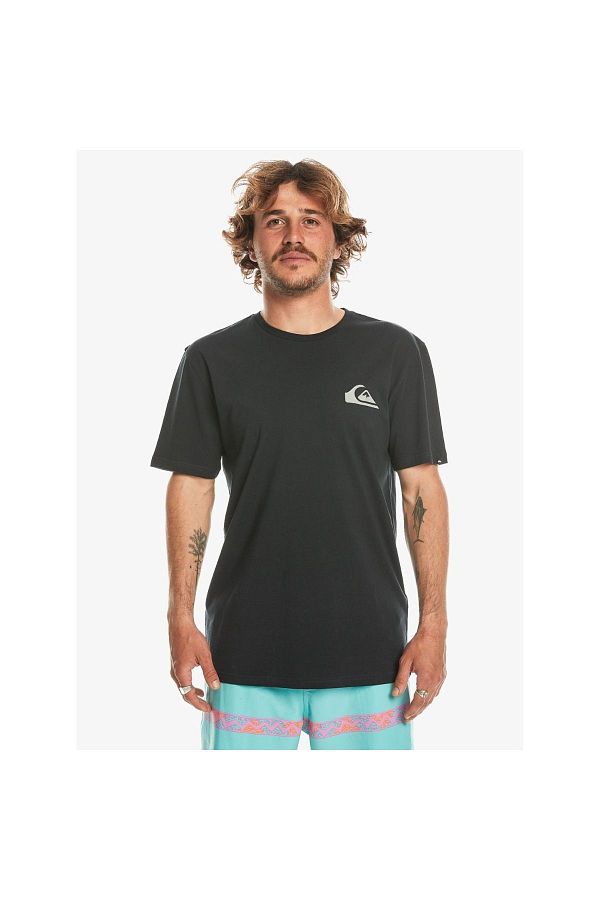 Quiksilver-EQYZT07657-10010 Mw Mini Logo Ss Quiksilver تي شيرت رجالي أسود 1