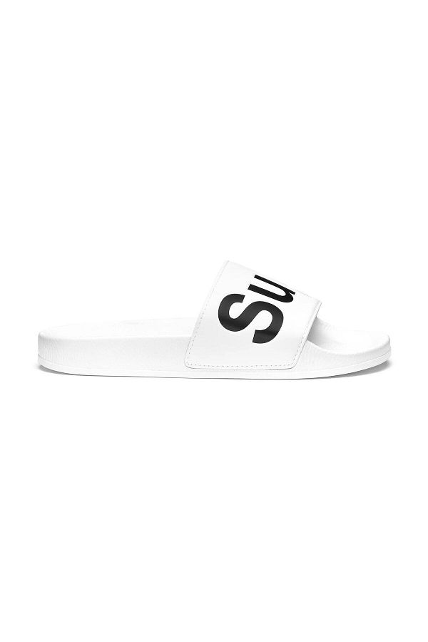 Superga-1908 Slides Polysoft Białe, zwykłe kapcie unisex 1