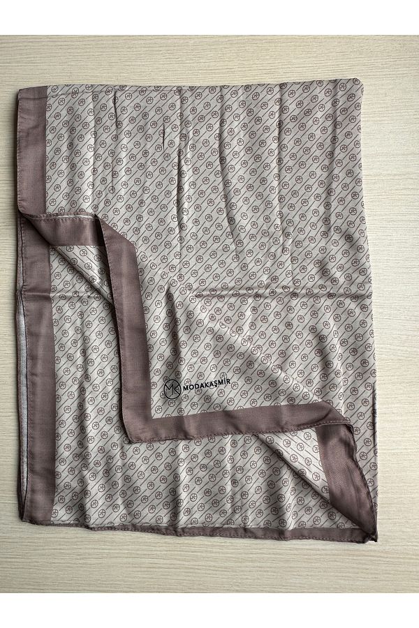 Modakaşmir-Mk Stripe Pattern Soft Shawl 190 X 75 1