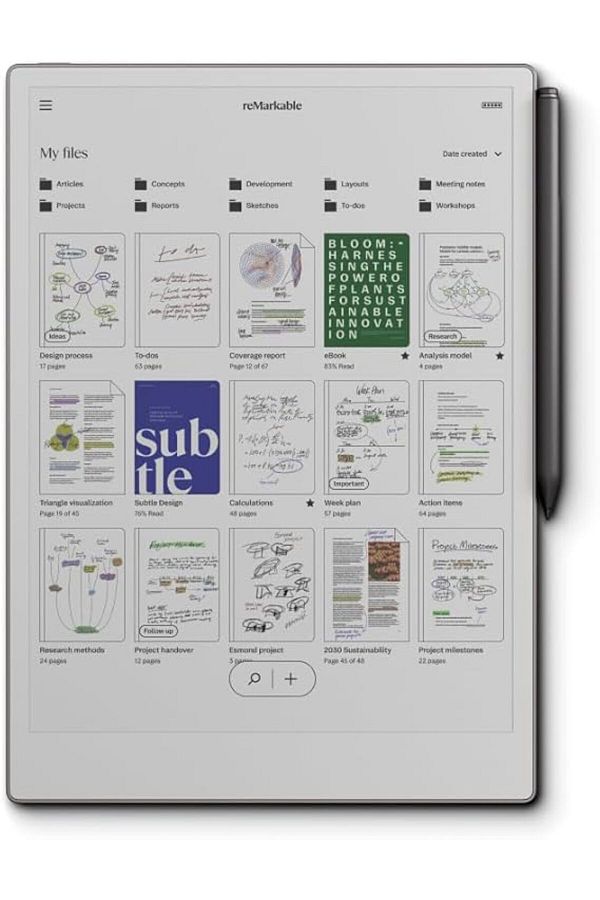 remarkable-Paper Pro Bundle – Includes 11.8” reMarkable Paper Tablet,Marker Plus Pen with Eraser 1