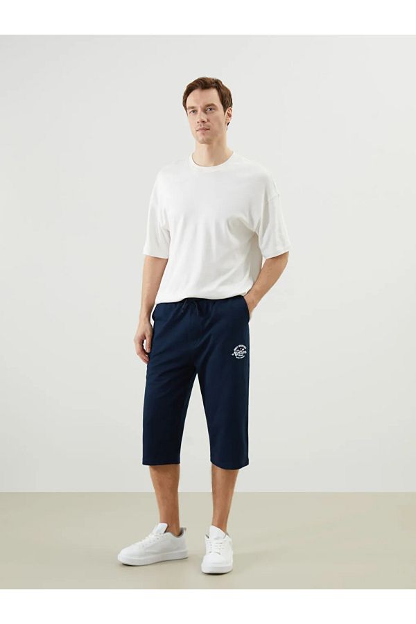 LC Waikiki-Ανδρικό σορτς με πυτζάμες Standard Fit 1