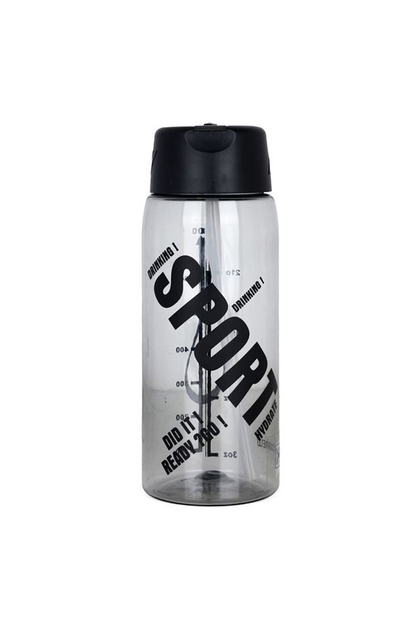 Hydrobrew-Water Bottle 800ml with Grab String - Black 1