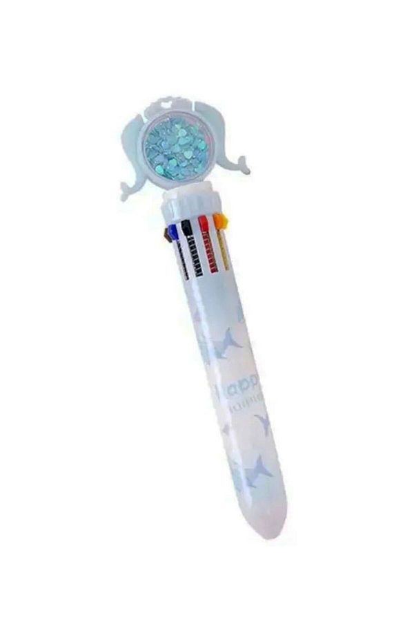 Modellino-Multi Color Fish Multi Ballpoint Pen Written in 10 Colors - Body Color Selected 1 Piece 1