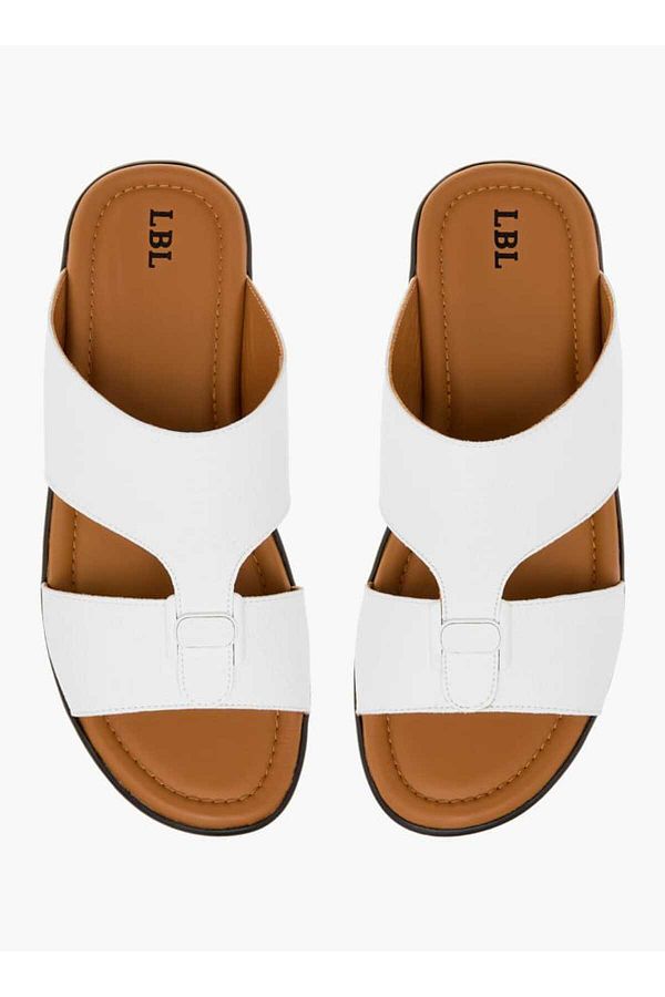 LBL by Shoexpress-LBL by Shoexpress Textured Slip-On Arabic Sandals 1