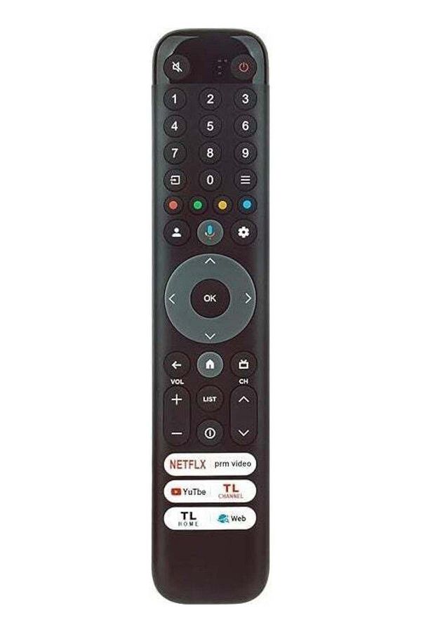 erorex-Compatible with Tcl 85P755 4K Smart TV Remote Control with Microphone 1