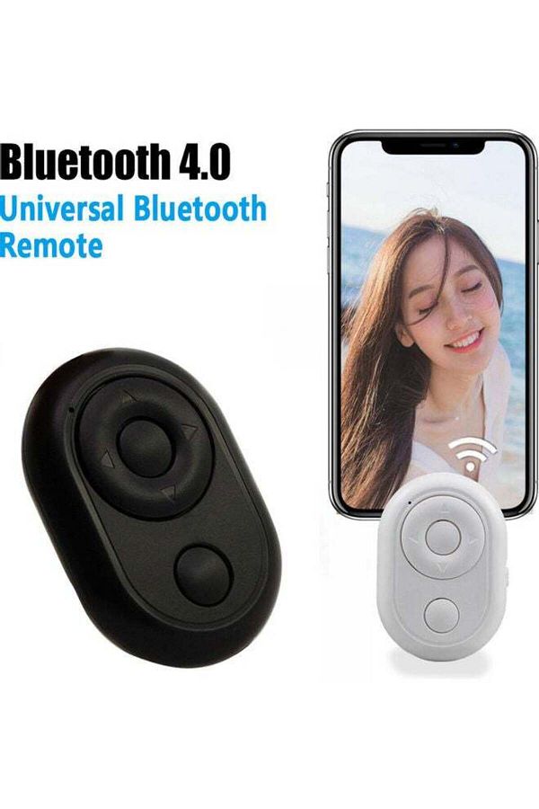 erorex-Mini Wireless Bluetooth Camera Remote Control Selfie Shutter Black 1