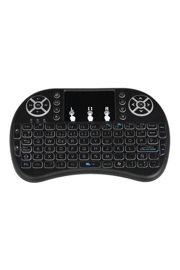 erorex-Wireless Keyboard Remote Control With Touchpad For Smart TV Black 1