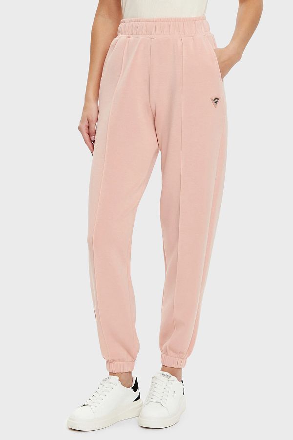 Guess-Olympe Regular Fit Elastic Jogger Παντελόνι V5RB11KCAY2 Μέση Ριμπ Πόδι 1