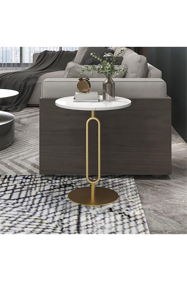 Generic-Modern round glass side tables and bedside tables 1