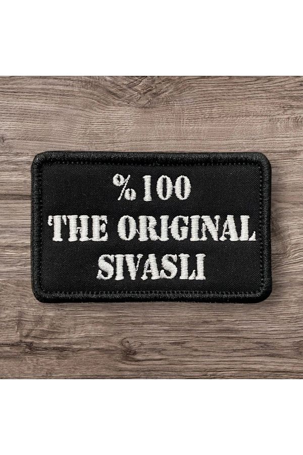 Ex Patch-Patch de broderie scrisă Sivaslı originală 8 X 5 Cm 1
