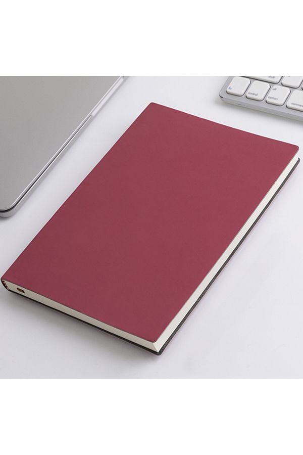 Choice-A5 Wine Red A5 Soft Leather Notebook With 120 Inner Pages, Waterproof Cover And Comfortable Touch 1