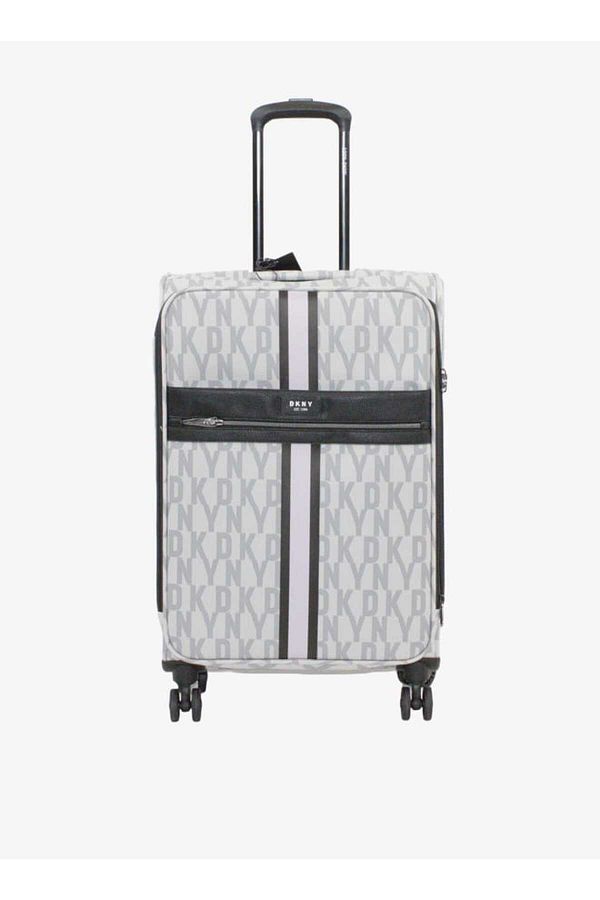 Dkny-Logo Print Softcase Trolley Bag With Retractable Handle 24''-m - Check-in 1
