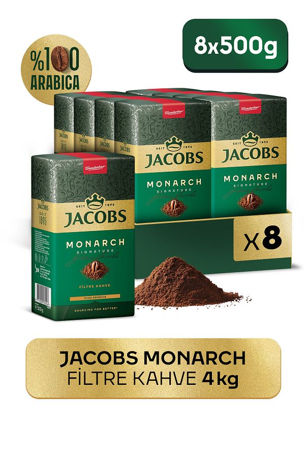 Jacobs-Monarch Filter Coffee 2 X 500 gr Set of 4 4 kg 1