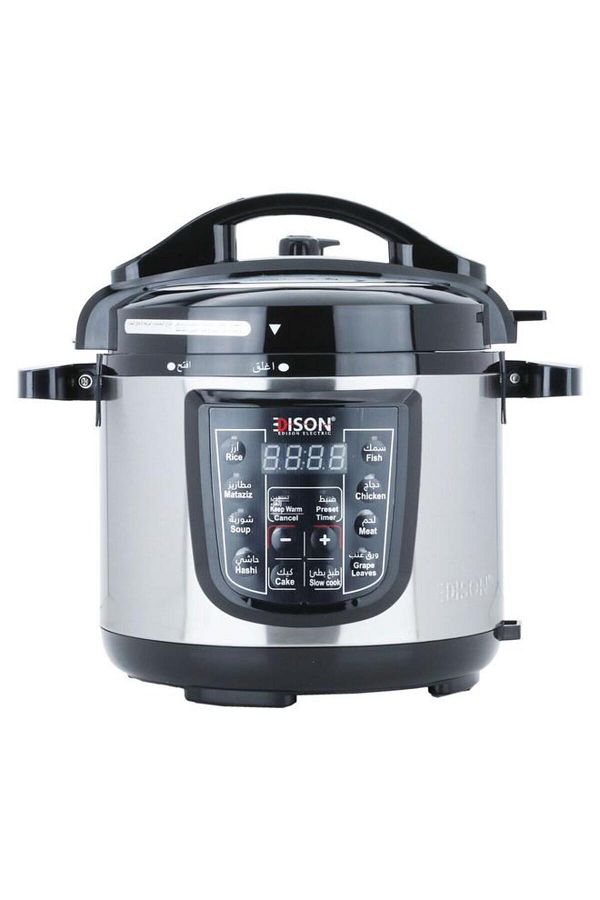 ALSAIF-Electric Pressure Cooker 4 Liters 10 Programs 800 Watts Granite Bowl Black 1