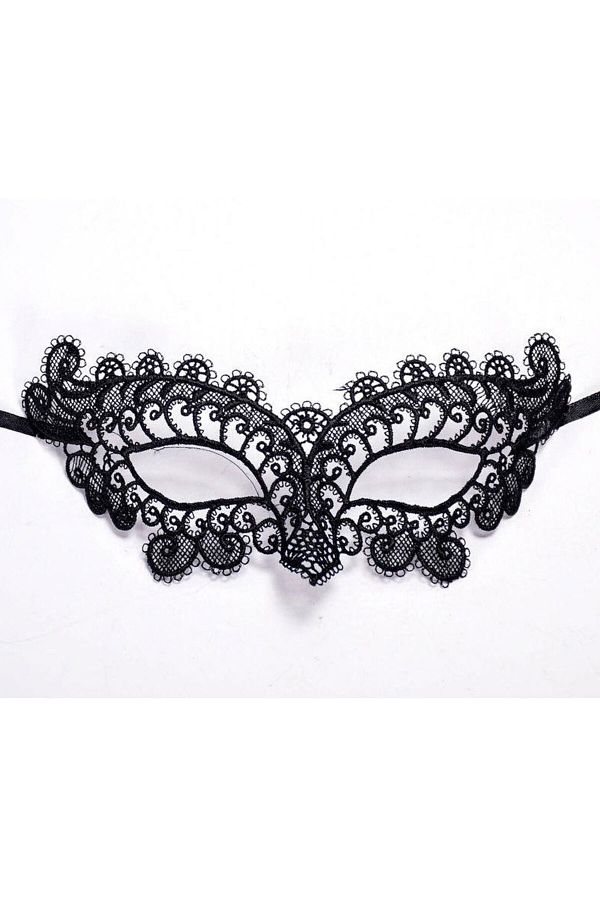 Skygo-Lace Cut Black Prom Party Mask - No. 10 1