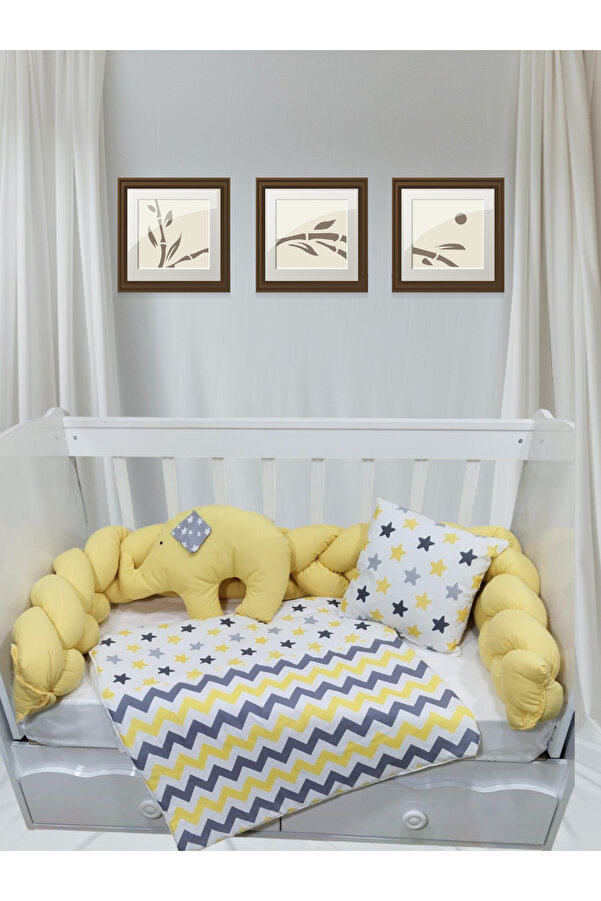 Home Bebek uyku seti 60x120 3 örgülü 5 parça